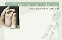 CARD-CONGRATULATIONS ON THE NEW ARRIVAL 50/PK 
